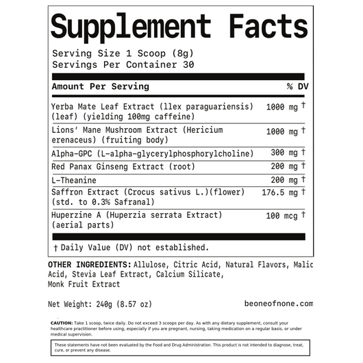 Yerba Focus, Energy & Mood Drink Mix